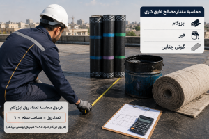 محاسبه مقدار ایزوگام، قیر و گونی مورد نیاز برای عایق‌کاری پشت‌بام و ساختمان